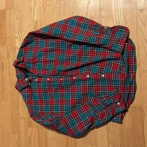J. Crew Medium Plaid Flannel Button Up
